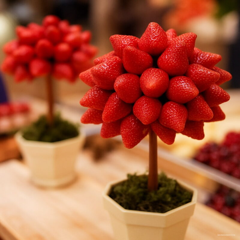600 Pcs Tower-like Strawberry Bonsai Plants Dwarf Fruits Planting Potted Sweet And Juicy Home Garden Seeds