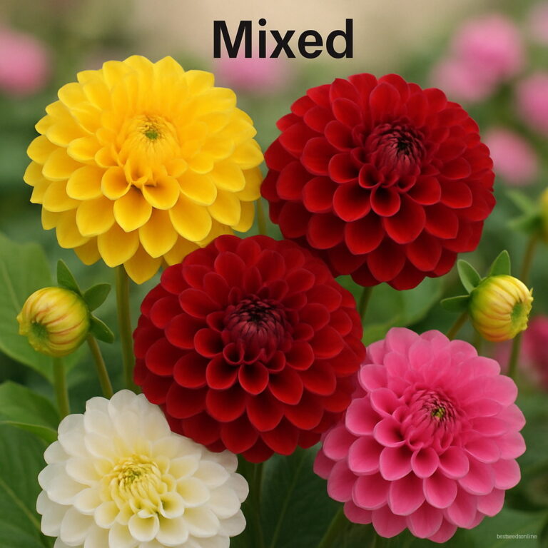 50pcs Dahlia Mixed Colors Flower Seeds Free
