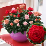 200 Pcs Mini Rose Bonsai Flower Amazingly Beautiful Black Roses Red Edge Plantas Garden Decoration Plant Seeds - 2