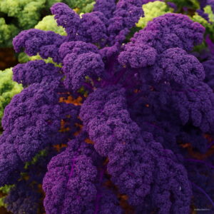 100pcs Organic Purple Scarlet Kale Plants 1 Pack Heirloom Garden Vegetables Bonsai To 4r Seeds