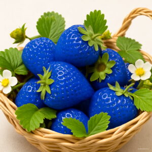 500pcs Sweet Blue Strawberry Plants Fruit Vegetable Bonsai Nutritious Plant Garden & Juicy Indoor Seeds