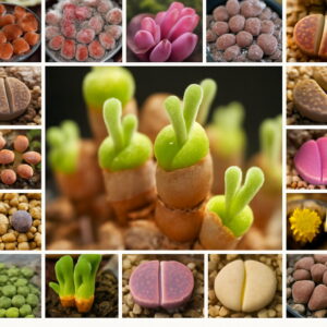 Big 100 Pcs Lithops Pseudotruncatella Living Stone Succulent Bonsai Home Garden Plant Flores Luu2w Seeds - 2