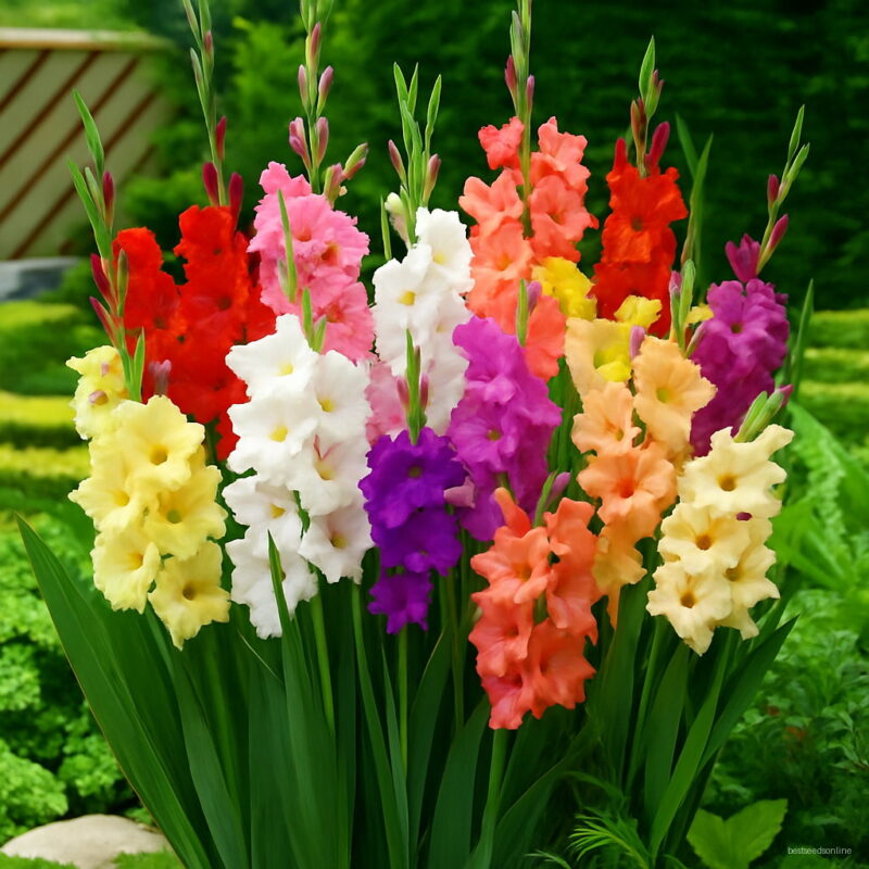 Hot 100 Pieces Different Perennial Gladiolus Flower Bonsai Sword Lily Plants Home Garden Planting 7yn2b5 Seeds