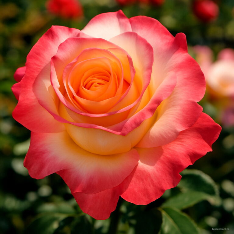 Bestselling 100 Bonsai Holland Rainbow Rose Flower Home Garden Plant