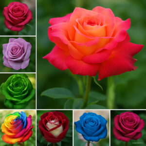 205pcs Mixed Color Rose Plants Bonsai Plant Flower Plantas Home Garden Rainbow Black Blue Floresling Seeds