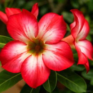 Mixed Colors Desert Rose Fire Red Heart Flower 5 Pcs Pack Bonsai Plant Home Garden Seeds - 2