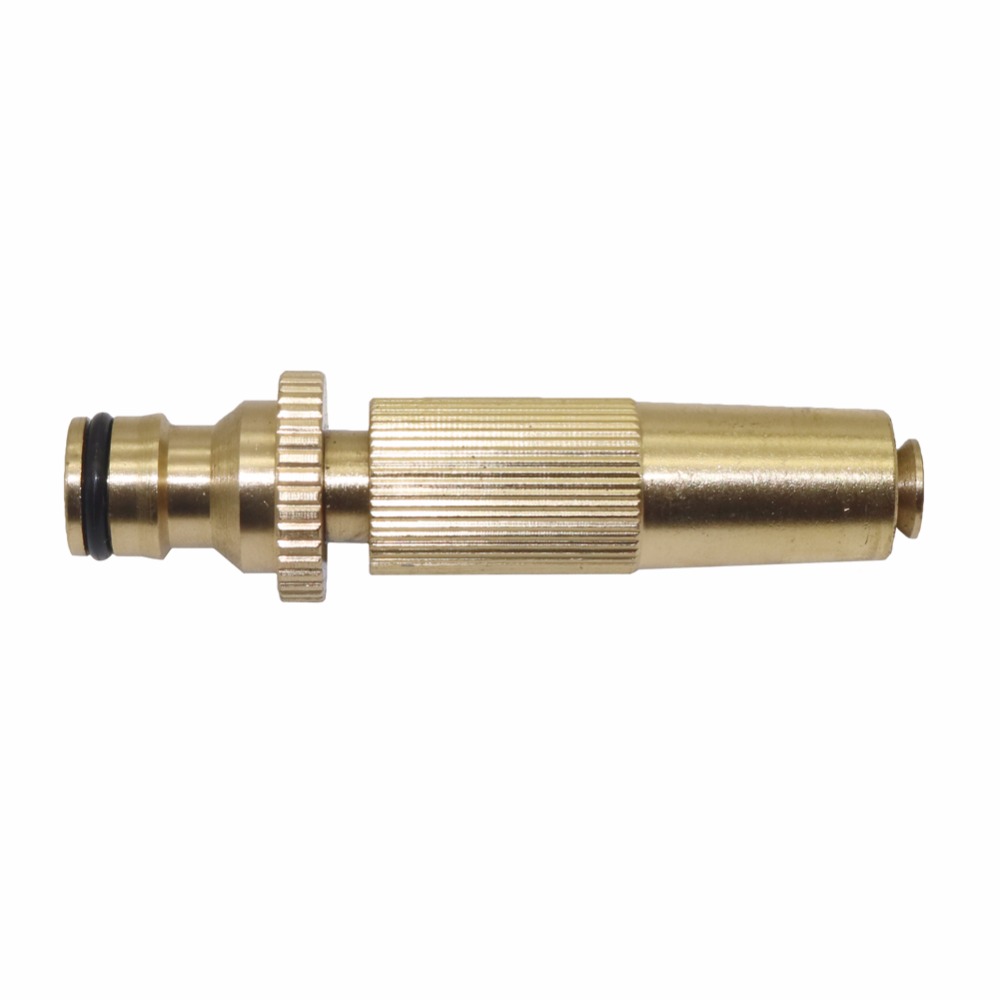 Highpressure Copper Water Spray Quick Adapter Home Car Hose Nozzle Straight Head Fitting - 1