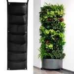 Wall-mounted 7 Pockets Plant Grow Bags Hanging Vertical Garden Planter Herb Pot Family