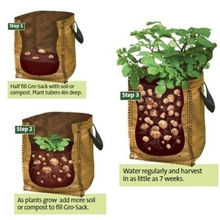 Home Garden Potato Planting Bags Pe Vegetable Grow Pots Planters