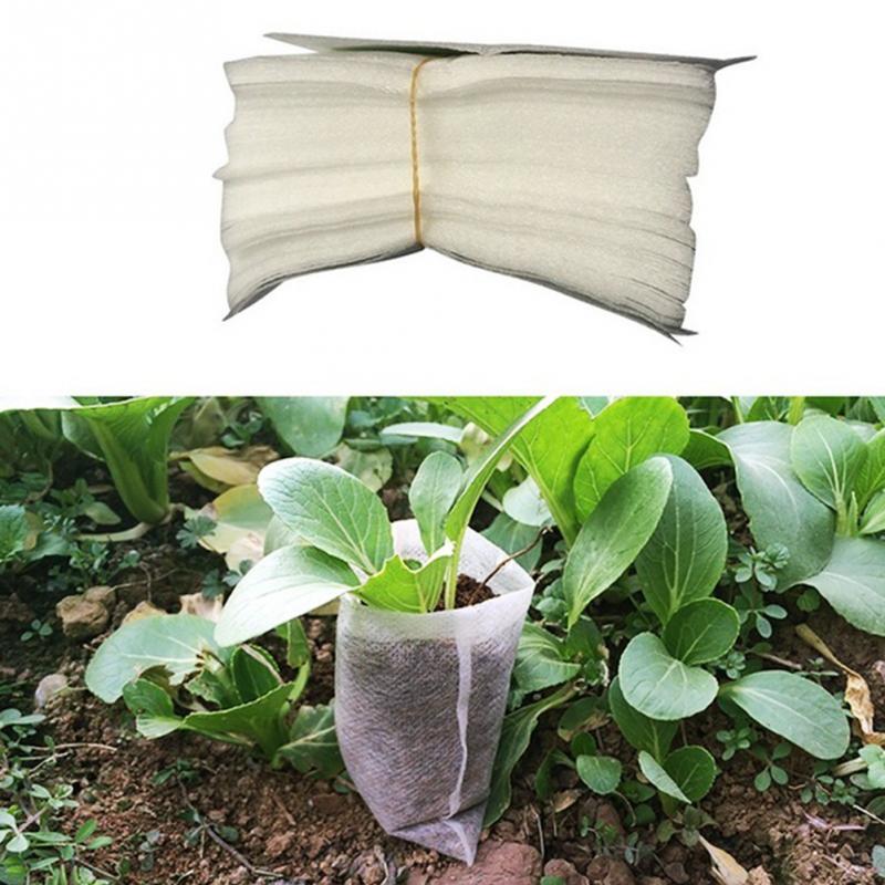 100piece Biodegradable Garden Seed Nursery Bags Ecofriendly Planting Pots For Flower Vegetable Transplant Breeding - 8