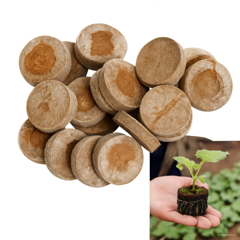 30mm Jiffy Peat Pellets Seed Starting Plugs Seeds Starter Pallet Seedling Soil Block Professional Easy To Use 100pcs