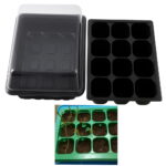 Victmax 5 12 Cells Nursery Pot Planting Seed Tray Plant Germination Box Lid Garden Grow - 4