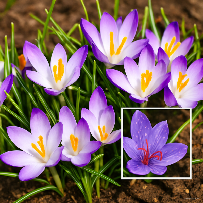 104pcssaffron Flower Crocus Flowers Plantbonsai Plante