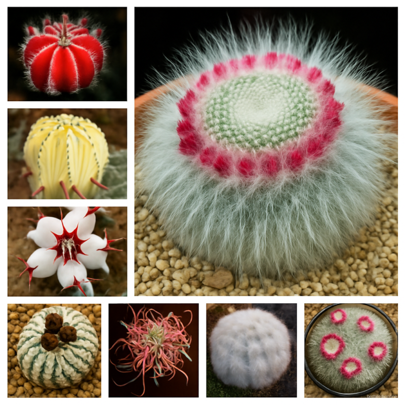 Semillas De Flores 200pcs Rare Mix Cactus Flower Lithops Organic Garden Succulent Bonsai Balcony Planti
