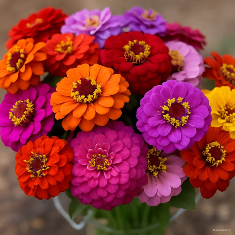 100 Pcs Mixed Color Zinnia Flores Bonsai Potted Flower Plantas Rare ...