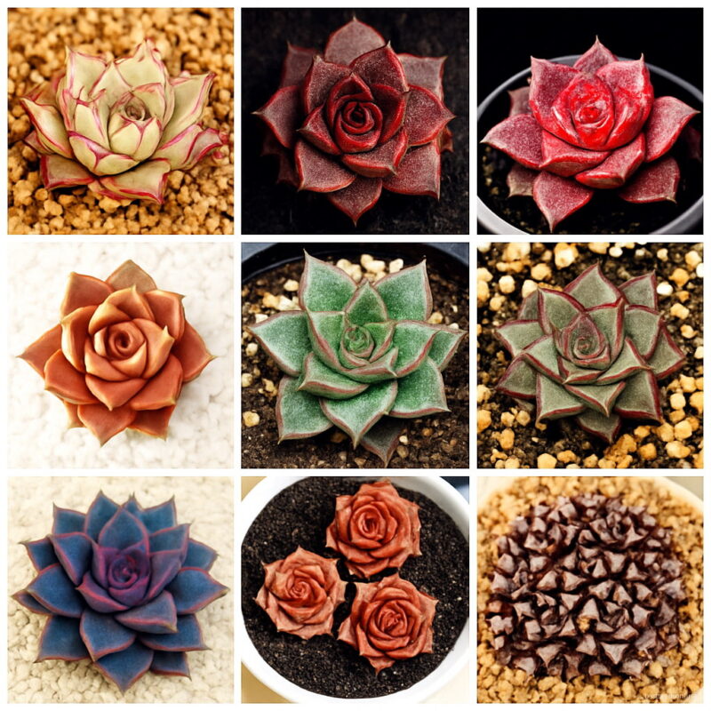 Sale! 100 Pcs Echeveria Purpusorum Bonsai Fresh Succulent Plant Home Rock Garden Gorgeous Round Leaf Rare Succulents