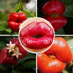 Exotic Red Lips Plants Rare Flower Pots Garden Flowers Yard Plant Psychotria Home 120 Pcsbag